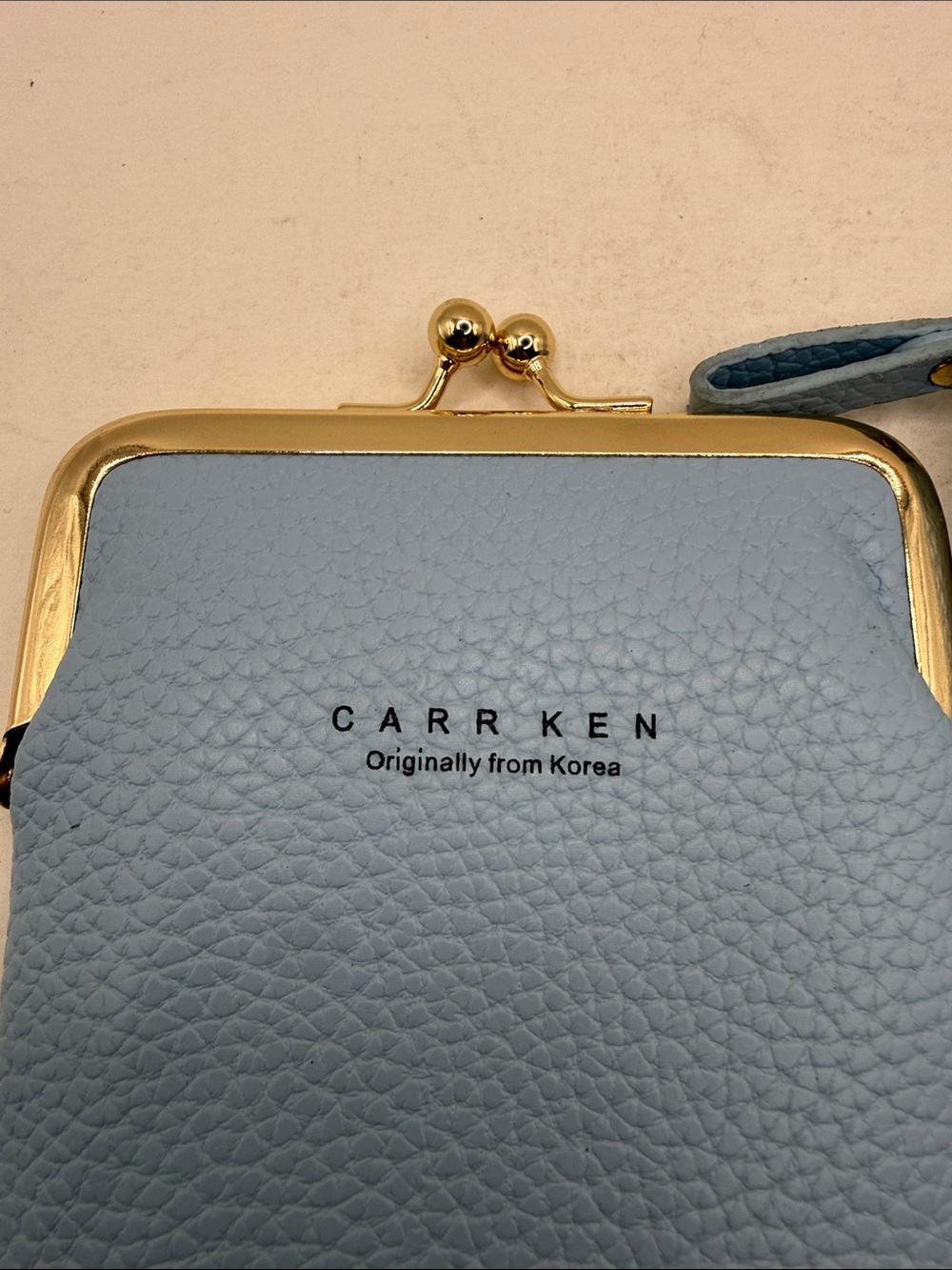 NWOT Carr Ken Crossbody Purse Bag Wallet Clutch Phone Blue Kiss Lock Convertible - Picture 2 of 14